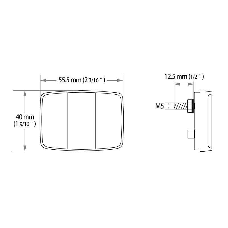 Demy MFC PRO Red Rear Bicycle Reflector - Image 3